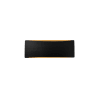 Justice Design Group Ambiance 5" Tall LED Wall Sconce Carbon Matte Black / Champagne Gold
