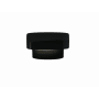 Justice Design Group Ambiance 6" Tall Wall Sconce Gloss Black / Matte White