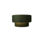 Justice Design Group Ambiance 6" Tall Wall Sconce Pewter Green