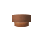 Justice Design Group Ambiance 6" Tall Wall Sconce Terra Cotta