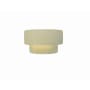 Justice Design Group Ambiance 6" Tall Wall Sconce Vanilla Gloss