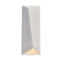 Justice Design Group Ambiance 16" Tall Closed Top LED Outdoor Wall Sconce Bisque
