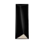 Justice Design Group Ambiance 16" Tall Closed Top LED Outdoor Wall Sconce Gloss Black / Matte White