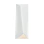 Justice Design Group Ambiance 16" Tall Closed Top LED Outdoor Wall Sconce Gloss White Two-Tone