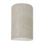 Justice Design Group Ambiance 10" Tall Half Cylinder Closed Top LED ADA Wall Sconce Antique Patina