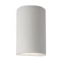 Justice Design Group Ambiance 10" Tall Half Cylinder Closed Top LED ADA Outdoor Wall Sconce Bisque