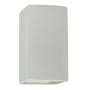 Justice Design Group Ambiance 14" Tall Rectangular Closed Top LED ADA Wall Sconce Matte White