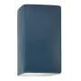 Justice Design Group Ambiance 14" Tall Rectangular Closed Top LED ADA Wall Sconce Midnight Sky