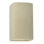 Justice Design Group Ambiance 14" Tall Rectangular Closed Top LED ADA Wall Sconce Vanilla Gloss