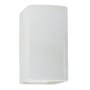 Justice Design Group Ambiance 14" Tall Rectangular Closed Top LED ADA Wall Sconce Gloss White