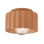 Justice Design Group Radiance 8" Wide Flush Mount Drum Ceiling Fixture Adobe