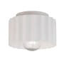 Justice Design Group Radiance 8" Wide Flush Mount Drum Ceiling Fixture Bisque