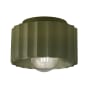Justice Design Group Radiance 8" Wide Flush Mount Drum Ceiling Fixture Matte Green