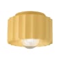 Justice Design Group Radiance 8" Wide Flush Mount Drum Ceiling Fixture Muted Yellow