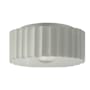 Justice Design Group Radiance 13" Wide Flush Mount Drum Outdoor Outdoor Ceiling Fixture Matte White