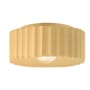 Justice Design Group Radiance 13" Wide Flush Mount Drum Outdoor Outdoor Ceiling Fixture Muted Yellow