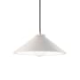 Justice Design Group Radiance 12" Wide LED Pendant with a Ceramic Bisque Shade Polished Chrome