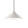Justice Design Group Radiance 12" Wide LED Pendant with a Ceramic Bisque Shade Matte Black