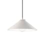 Justice Design Group Radiance 12" Wide LED Pendant with a Ceramic Bisque Shade Brushed Nickel