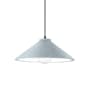 Justice Design Group Radiance 12" Wide LED Pendant with Black Cord and Concrete Shade Concrete / Matte Black