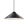 Justice Design Group Radiance 12" Wide Pendant with a Ceramic Carbon Matte Black Shade Matte Black