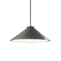 Justice Design Group Radiance 12" Wide LED Pendant with a Ceramic Pewter Green Shade Polished Chrome
