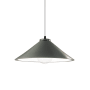 Justice Design Group Radiance 12" Wide LED Pendant with a Ceramic Pewter Green Shade Matte Black