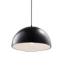 Justice Design Group Radiance 13" Wide Pendant with a Ceramic Carbon Matte Black Shade Dark Bronze
