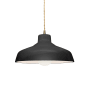 Justice Design Group Radiance 12" Wide Pendant with a Ceramic Gloss Black and White Shade Antique Brass
