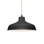 Justice Design Group Radiance 12" Wide Pendant with a Ceramic Gloss Black and White Shade Matte Black
