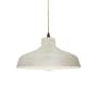Justice Design Group Radiance 12" Wide Pendant with a Ceramic White Crackle Shade Matte Black