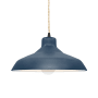 Justice Design Group Radiance 14" Wide LED Pendant with a Ceramic Midnight Sky and Matte White Shade Matte Black