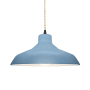 Justice Design Group Radiance 14" Wide LED Pendant with a Ceramic Sky Blue Shade Matte Black