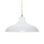 Justice Design Group Radiance 14" Wide Pendant with a Ceramic Gloss White Shade Antique Brass