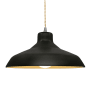 Justice Design Group Radiance 16" Wide LED Pendant with a Ceramic Carbon Matte Black and Champagne Gold Shade Brushed Nickel