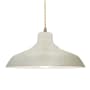Justice Design Group Radiance 16" Wide Pendant with a Ceramic White Crackle Shade Antique Brass