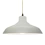 Justice Design Group Radiance 16" Wide LED Pendant with a Ceramic Matte White Shade Matte Black