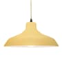 Justice Design Group Radiance 16" Wide LED Pendant with a Ceramic Muted Yellow Shade Matte Black