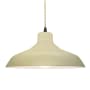 Justice Design Group Radiance 16" Wide Pendant with a Ceramic Vanilla Gloss Shade Matte Black