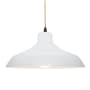 Justice Design Group Radiance 16" Wide Pendant with a Ceramic Gloss White Shade Matte Black