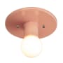 Justice Design Group Radiance 6" Tall Flush Mount Ceiling Fixture Gloss Blush