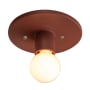 Justice Design Group Radiance 6" Tall Flush Mount Ceiling Fixture Canyon Clay