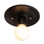 Justice Design Group Radiance 6" Tall Flush Mount Ceiling Fixture Carbon Matte Black