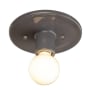 Justice Design Group Radiance 6" Tall Flush Mount Ceiling Fixture Gloss Grey