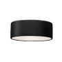 Justice Design Group Radiance 8" Wide Flush Mount Drum Ceiling Fixture Carbon Matte Black