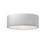 Justice Design Group Radiance 8" Wide Flush Mount Drum Ceiling Fixture Gloss White