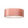 Justice Design Group Radiance 9" Wide LED Flush Mount Drum Outdoor Ceiling Fixture Gloss Blush
