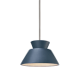 Justice Design Group Radiance 11" Wide LED Pendant Midnight Sky / Polished Chrome