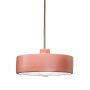 Justice Design Group Radiance 12" Wide Pendant with Gloss Blush Ceramic Shade Antique Brass