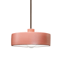 Justice Design Group Radiance 12" Wide Pendant with Gloss Blush Ceramic Shade Dark Bronze